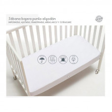 Bajera Cuna Punto 100 % Alg Impermeable y transpirable Interbaby
